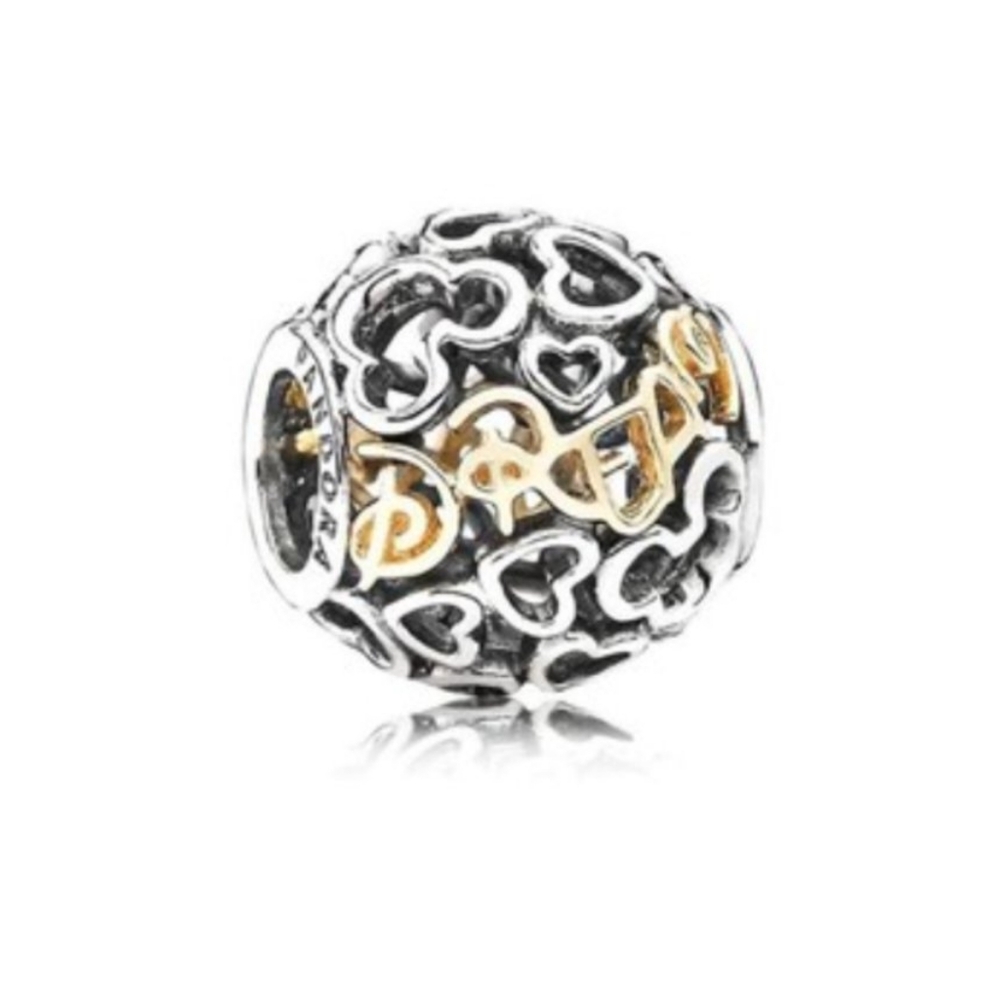 Pandora Disney Dream Silver and Gold Mickey Mouse Heart Charm